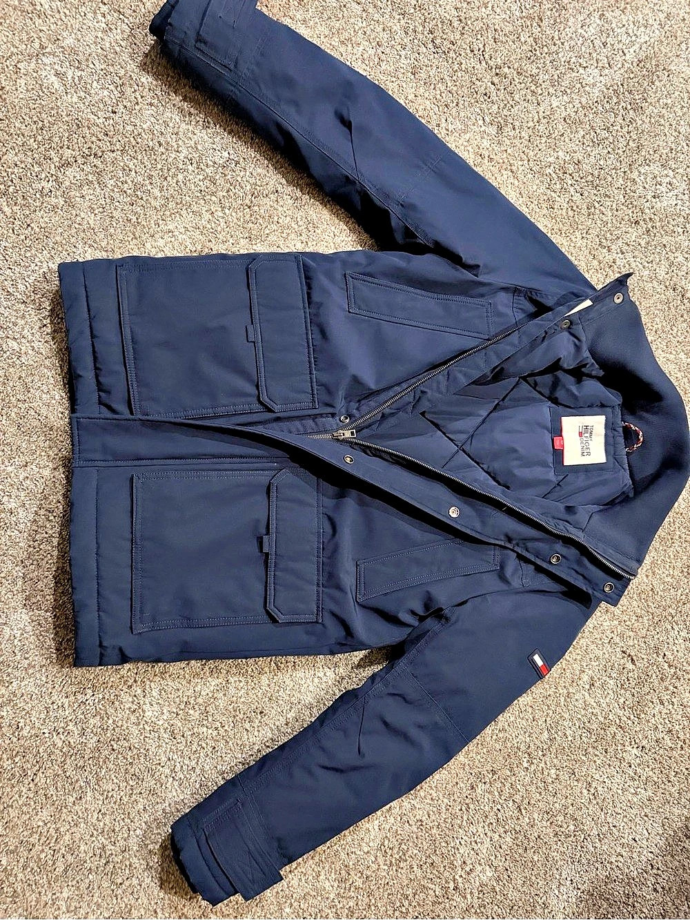 Tommy Hilfiger Men's Navy Blue Winter Jacket Like New
